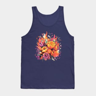 Flowers on Fire Tank Top